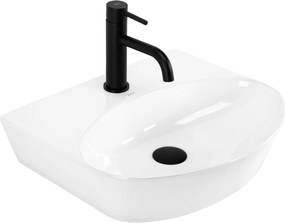 Rea Kim, keramické umývadlo na dosku 455x390x110mm, biela lesklá, REA-U6681