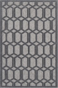 My Flair, Kusový koberec Elara grau – na von aj na doma, 240x320, šedá, chodba / predsieň