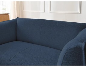 Tmavomodrá pohovka z textílie buklé 170 cm Giorgia – Bobochic Paris