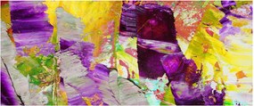Obraz abstrakcie - maľba (120x50 cm)