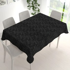 Biante Teflónový obdĺžnikový obrus TF-098 Venezia čierny 120x160 cm