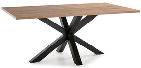 Jedálenský stôl s doskou v dubovom dekore 100x180 cm Comba - Marckeric