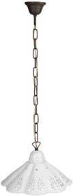 Sapho Sapho, LAMPEDUSA závesné svietidlo E27, 60W, 230V, IP21, keramické tienidlo 30cm, mosadzná reťaz, MC111C