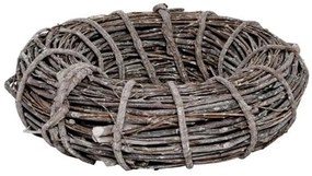 Šedo-hnedý veniec z vŕbových vetiev Branch - Ø 30*9 cm