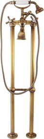 Slezák - RAV Vaňová batéria voľne stojaca MORAVA RETRO - MK150.5/2SM, Stará mosadz (Bronz)