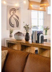 Hnedá ručne vyrobená váza z kameniny Reina – Bloomingville