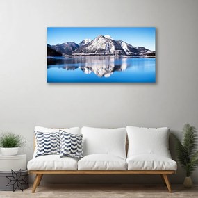 Obraz na plátne Jazero hory príroda 125x50 cm
