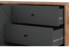 Komoda SULA dub craft/čierna