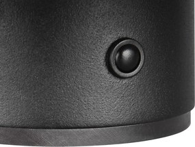 Matne čierne LED nástenné svietidlo na USB Davey – Trio