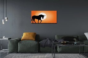 Obraz na plátne Sunset Unicorn 120x60 cm