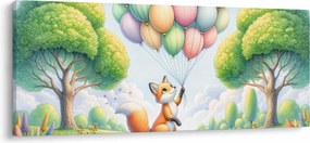 Obraz – Šťastná líška (120x50 cm)