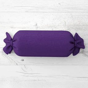 Biante Vankúš valec bonbon Rongo RG-082 Tmavo fialový 15x80 cm