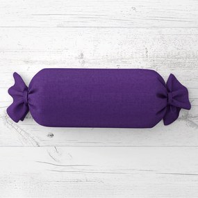 Biante Vankúš valec bonbon Rongo RG-082 Tmavo fialový 15x40 cm