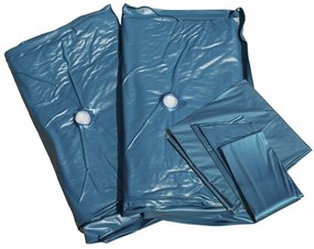 Beliani Vodná posteľ Zamat VINCENNES 160 x 200 cm Krémová biela manželská