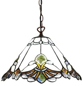 Vitráž luster do spálne CRYSTAL Ø31