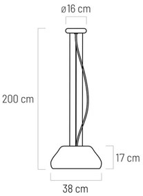 Klausen 111097 - LED Luster na lanku PADDY LED/24W/230V biela