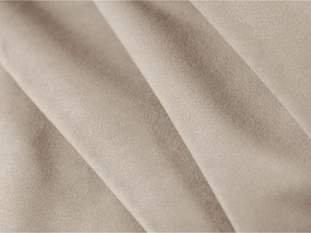 Béžová čalúnená dvojlôžková posteľ s úložným priestorom s roštom 200x200 cm Mount – Micadoni