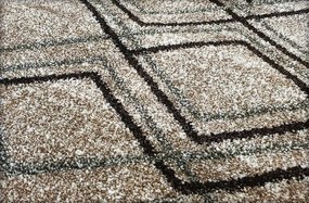 HU Béžovo-hnedý moderný koberec Rio 166-Beige-Beige Rozmer: 140x190 cm