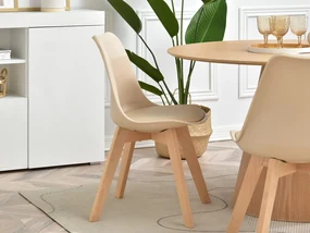 Stolička Large Wood (béžová + buk). Vlastná spoľahlivá doprava až k Vám domov. 1111133