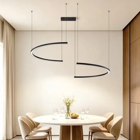 Immax NEO 07329L - LED stmievateľný závesný luster na lankách FINO 72W/230V 120 cm čierna Tuya+DO