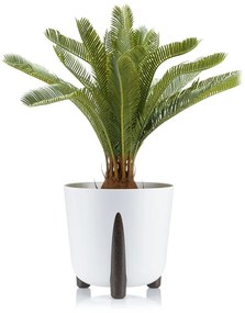 PLASTOVÝ KVETINÁČ MOSS ECO 25X26 CM BIELA