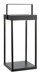 Čierny vonkajší solárny LED lampáš na USB (výška 42 cm) Pure – Markslöjd