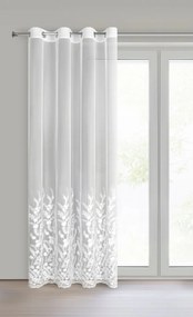 ZÁCLONA NA KRÚŽKOCH TALINA 140X250 CM VZOROVANÁ