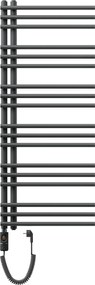 Mexen Neptun, elektrické vykurovacie teleso 1200 x 500 mm, 600 W, antracitová, W101-1200-500-2600-66