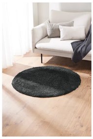Livarno home Koberec s dlhým vlasom, 80 x 150 cm/Ø 100 cm (tmavosivá)  (100377446)