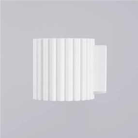 Nástenné svietidlo Aura, 1x biele hliníkové tienidlo