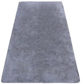 Moderný prateľný koberec LAPIN Shaggy, protišmykový , čierna, slonová kosť Veľkosť: 133x180 cm