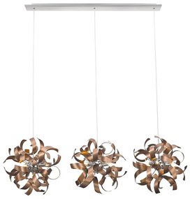 Luxera 64421 - Luster na lanku RIBBON 3xG9/33W/230V