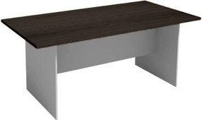 Rokovací kancelársky stôl PRIMO GRAY, 180x90 cm, sivá/wenge