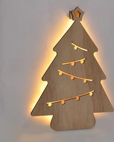LED nástenná dekorácia vianočný stromček