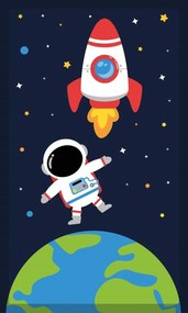 Dětský bavlněný ručník KIDS 005 30x50 cm tmavě modrý