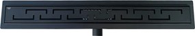 BPS-koupelny Sprchový odtokový žľab DL01 DELTA G4 HYD-2676 70 cm, čierny