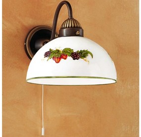 Kolarz 731.61.121 - Nástenná lampa NONNA 1xE27/75W/230V víno/jahody