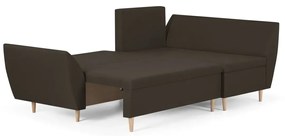 MEGA AKCE Rozkládací rohová sedací souprava ALEX Hnědá