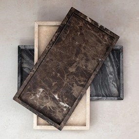 Mramorová dekoratívna tácka 16x31 cm Marble – Mette Ditmer Denmark