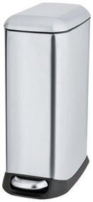 Pedálový odpadkový kôš z nehrdzavejúcej ocele v striebornej farbe 12 l Design – Wenko