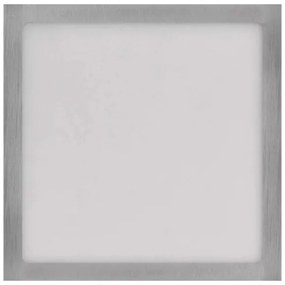 LED Stropné svietidlo LED/12,5W/230V 3000/3500/4000K 17x17 cm chróm