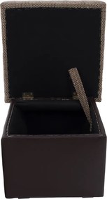 Taburetka T1 - cappuccino / tmavohnedá