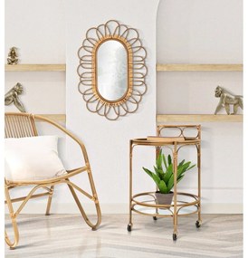 Kovový servírovací stolík na kolieskach ø 51 cm Panama - Mauro Ferretti