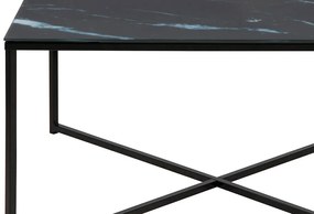 Alisma konferenčný stolík 80x80 čierna / čierna
