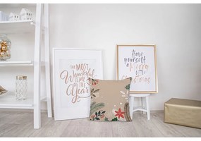 Vianočný vankúš s bavlnenou obliečkou Butter Kings Branches, 45 x 45 cm