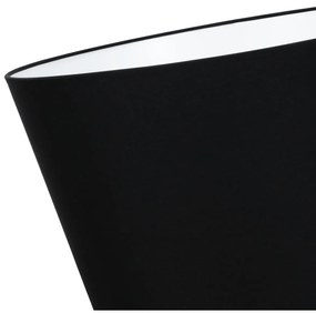 Závesné svietidlo Gaja, 1x čierne textilné tienidlo, (fi 44cm), b