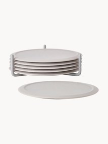 Silikónové podložky so stojanom Plain, 6 ks