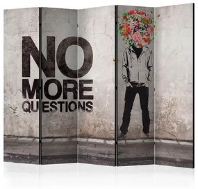 Paraván - No more questions II [Room Dividers] Veľkosť: 225x172, Verzia: Akustický