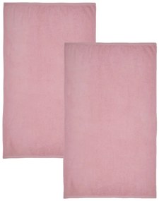 Ružové rýchloschnúce/froté bavlnené osušky v súprave 2 ks 90x140 cm Quick Dry – Catherine Lansfield