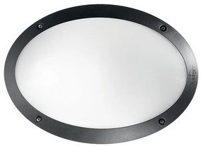 Ideal Lux - Vonkajšie nástenné svietidlo MADDI 1xE27/23W/230V IP66 čierna